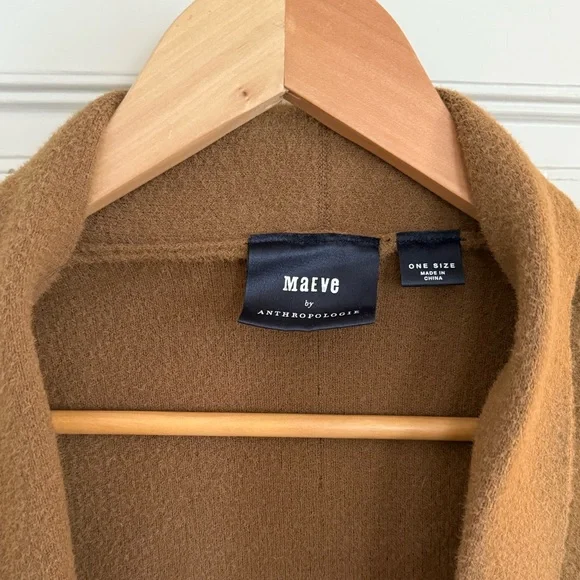 Maeve by Anthropologie Brown 1/4 Sleeve Cardigan, 1 Size - Picture 5 of 5